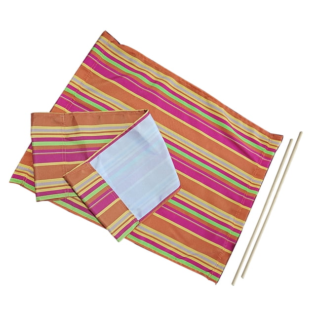 Wosthever Juego de fundas para sillas de director, accesorios de repuesto para sillas, exquisitas fundas de asiento coloridas e informales, Jardín y Patio