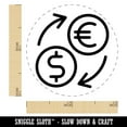 thumbnail image 2 of Money Exchange Euro to USD Dollar Self-Inking Rubber Stamp Ink Stamper - Orange Ink - Mini 1/2 Inch, 2 of 7