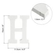 thumbnail image 2 of White Wood Letters 6 Inch, Wood Letters for DIY Party Projects (H), 2 of 5