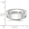 thumbnail image 4 of 10K White Gold 10Kw 6mm Milgrain Half Round Band Size 14 Made In United States 1wm060-14, 4 of 5