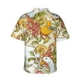 thumbnail image 3 of Kll Men'S Hawaiian Shirt Short Sleeve Button Down Beach Shirts-Ducks And Flowers, 3 of 8