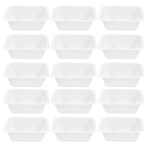 20 platos de pesaje de plástico, recipientes de pesaje, suministros de laboratorio