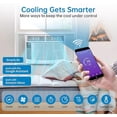 thumbnail image 2 of Ourlova 6000-BTU Window Air Conditioner Wi-Fi Enabled Up to 250 Sqf Window AC Units with Cool and Fan Functions Washable Filter Adjustable Window Kit Digital Temperature Display Remote Control, 2 of 8