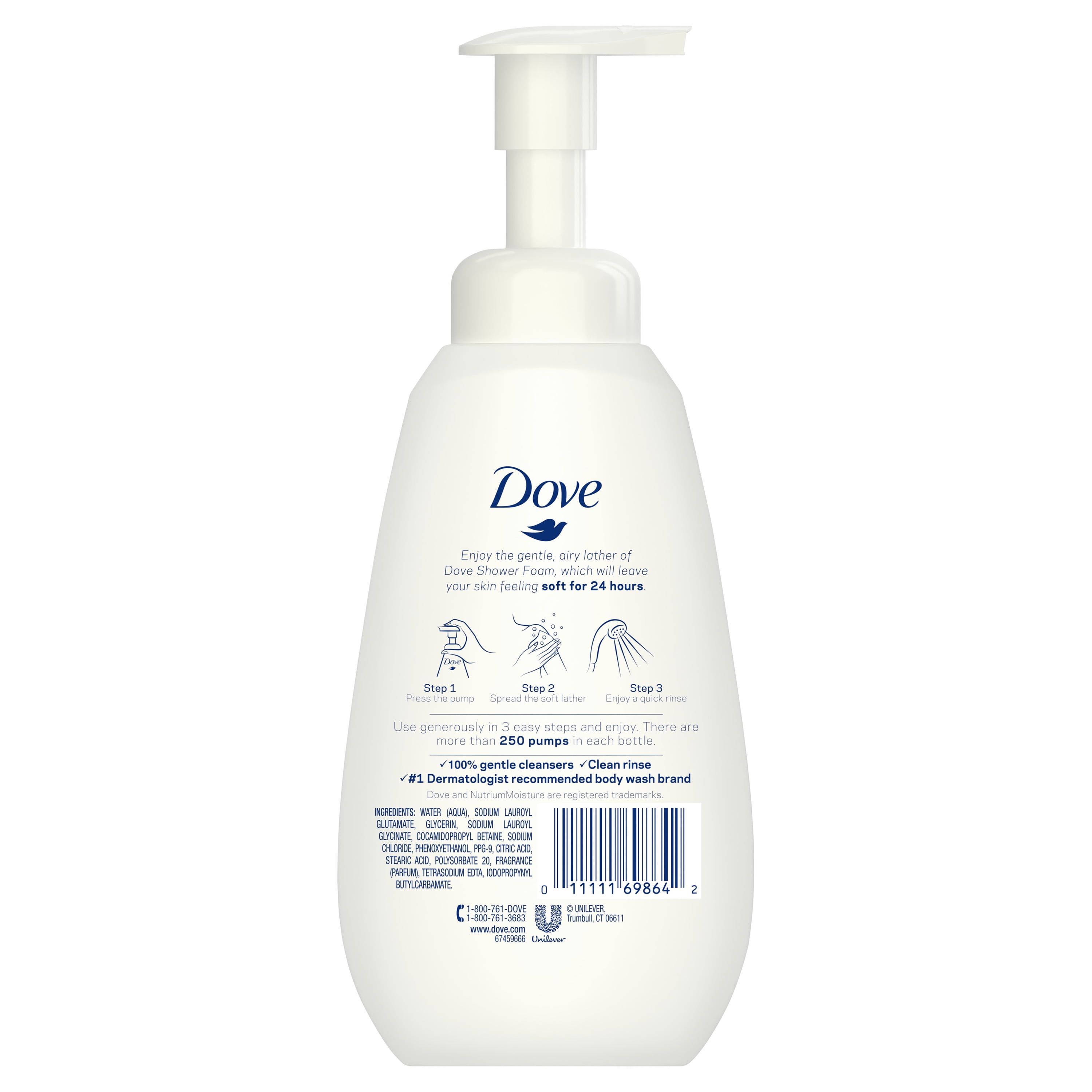 Dove Sensitive Skin Shower Foam 13 5 Oz Com