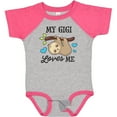 thumbnail image 3 of Inktastic My Gigi Loves Me with Sloth and Hearts Boys or Girls Baby Bodysuit, 3 of 5