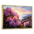 thumbnail image 2 of Designart "Sunset Glory Amongst Blooms" Rhododendron Floater Framed Wall Decor, 2 of 5