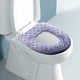 thumbnail image 5 of Cojín de asiento de inodoro de felpa: alfombrilla de baño suave, gruesa y lavable con diseño antideslizante y a prueba de fugas para un uso diario cómodo., 5 of 6