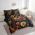 thumbnail image 4 of Feelyou Western Mandala Floral Twin Bedding Sets 7-Piece, Rustic Farmhouse Bedding Comforter Set, Retro Bohemian Style Reversible Sheet Sets, Microfiber Bedroom Decor, 4 of 9