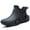 Dark Black, variant on Short rain boots men women ankle fishing boots gardening boots Boating Camping boots grey