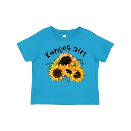 

Inktastic Kansas Girl with Sunflowers Gift Toddler Toddler Girl T-Shirt