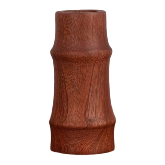 Ruanlalo Mini Wooden Vase for Dried Flowers Handmade Natural Wood Flower Vase Small Decorative Bud Vase for Desk Shelf Home Decor
