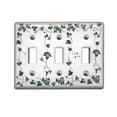 thumbnail image 1 of 25 Switch Plate White Porcelain Ivy Triple Toggle Switch | Renovator's Supply, 1 of 4