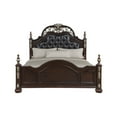 thumbnail image 6 of New Classic Maximus 5-PC Wood King Bedroom Set w/ 2 Nightstands in Madeira Brown, 6 of 6