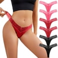 thumbnail image 1 of Calzoncillos de encaje Gibobby 6 piezas para mujer sexys bragas Bikini, 1 of 5