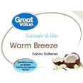 thumbnail image 5 of Great Value Softener Warm Breeze 128 fl oz, 5 of 6