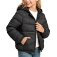 thumbnail image 5 of GigrtiJin 1T-8T Kids Puffy Coats Long Sleeve Hoodie Coats Girls Winter Cute Zip up Casual Going Out Coats with Pockets, 5 of 7