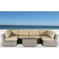 thumbnail image 2 of Living Source International 7-Piece Wicker Outdoor Set w/ Cushions in Gray/Beige, 2 of 2