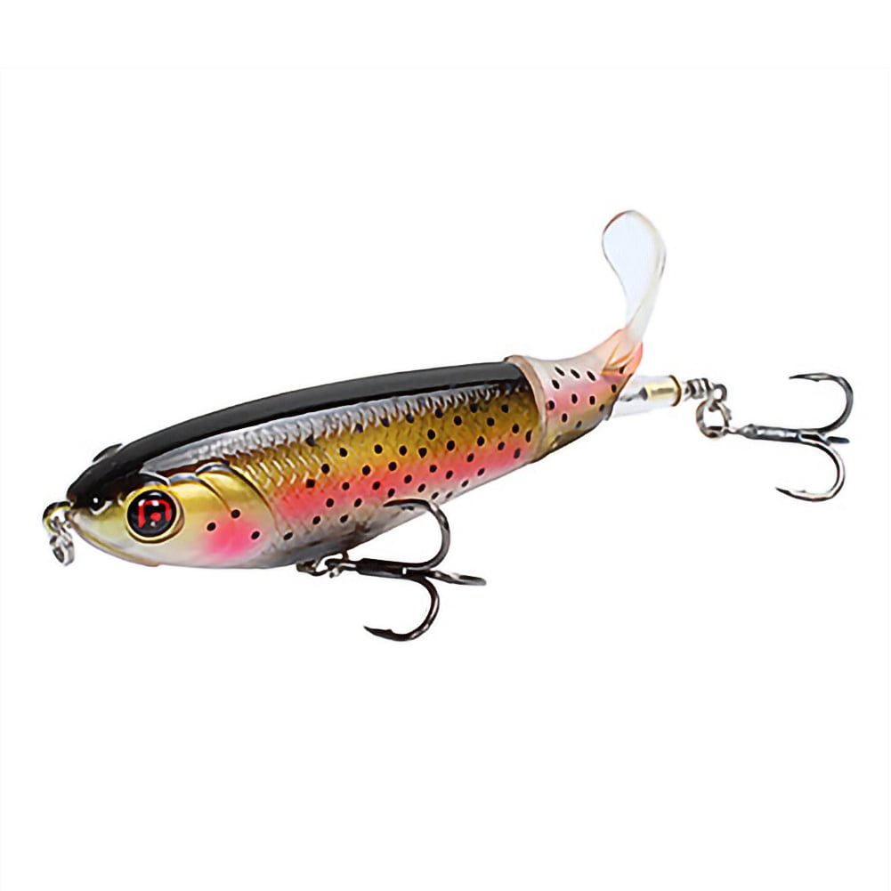 Fishing Lure Whopper Popper Topwater Artificial Hard Bait 3D Eyes