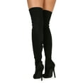 thumbnail image 4 of New Women Liliana Gisele-7 Thigh High Pointy Toe Stiletto Boot, 4 of 4