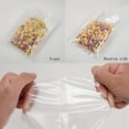 thumbnail image 2 of 100 Piezas de Bolsas de Sellado Al Vacío de 20 X 30 cm con Ranura para Rasgar, Bolsas Planas de Plástico Transparente, Bolsas de Envasado de Alimentos A Granel, 2 of 5
