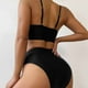 thumbnail image 4 of Traje de baño para mujer, moda, cómodo, color sólido, bikini, traje de baño de color liso para mujer, conjuntos de bikinis, trajes de baño para mujer, 4 of 6