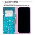 thumbnail image 2 of Dteck Case for Apple iPhone 12 Pro Max 6.7-inch,Patterned Flip PU Leather Wallet Case Magnetic 3 Card Holder Slots with 1 Cash Pocket Protective Kickstand Shell Cover,Plum Blossom, 2 of 7