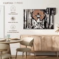 thumbnail image 5 of Elephant Stock Open Curtains Wall Art - Horizontal Canvas Wall Art - Living Room Wall Decor - People Canvas - Gray And Brown Decor - 30" x 20", 5 of 8