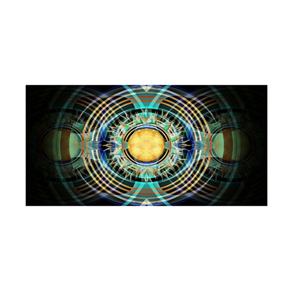 Canvas Wall Art - David Manlove 'Speed Boat Alternate 3' Wall Art for Living Room, Bedroom, or Office Décor by Trademark Fine Art - 19 x 10 Inches