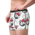 thumbnail image 3 of Wukai Cute Poodle Dog Print Men’s Underwear Breathable Boxer Briefs,&nbsp;Moisture Wicking & Breathable-Medium, 3 of 7