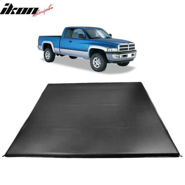 Compatible With 94 02 Dodge Ram 1500 2500 3500 6 5 Ft Truck Bed Quad 4 Fold Tonneau Cover Walmart Com Walmart Com