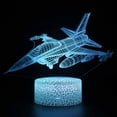 thumbnail image 1 of Feltree 3D Aircraft Acrylic Night Light with Remote Control, Adjustable RGB LED Mood Lamp for Bedroom Decoration & Gift Giving, 1 of 7