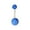 Blue, variant on Belly Button Ring,Belly Button Ring Transparent Rod Faux Marble Navel Bar Belly Ring Piercing Jewelry for Party