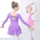 thumbnail image 4 of Vestido de Ballet Leotardos de gimnasia para niñas y niños, Ropa de baile de Ballet de manga corta, faldas de gasa, leotardos de baile con lazo para niños, 4 of 5