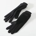 thumbnail image 1 of Guantes de Cachemira para mujer, lana gruesa, para conducir al aire libre, ciclismo, estilo coreano, guantes cálidos de invierno con pantalla táctil, 1 of 6