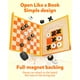 thumbnail image 3 of Juego de mesa Coogam Magnetic Travel Chess 3 en 1 con bolsa de transporte, 3 of 7