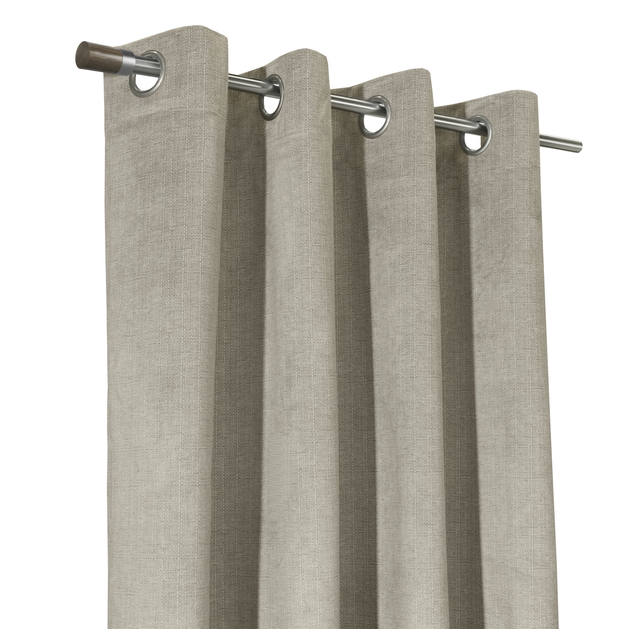 Loft Living Pristina Blackout Grommet Indoor Curtain 52 x 63 in Taupe