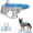 Blue, variant on Breeze Pup Cooling Vest, Pet Cooling Harness with Adjustable Straps & Easy On Off Buckle, Lightweight Breathable, for All Kinds of Dogs Summer Walking Hiking Training
