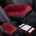thumbnail image 6 of NESWOIZI Furry Car Armrest Cover Car Center Console Cover Pad Car Soft Console Pad Wool Armrest Seat Box Cover Protector Universal Fit For Most Vehicles Dome Light Cover, 6 of 7