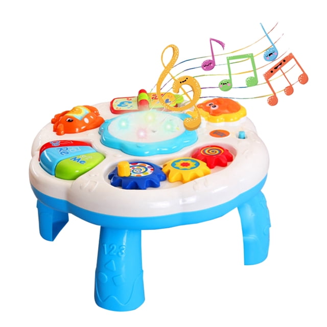 Table d'Apprentissage pour Tout-Petits Lumineuse Centre d'Activités Jouet d'Éveil Table de Jeu