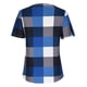 thumbnail image 5 of Blusa de camiseta informal con cremallera y estampado de manga corta con cuello en V de verano para mujer con estilo OAVQHLG3B Store lin121212, 5 of 5