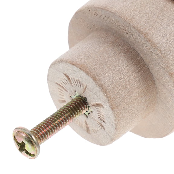 HONMEET 2-Pack Rustic Farmhouse Wood Cabinet Knobs for Closet, Wardrobe, Drawer Handles - Home Decor Hardware