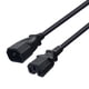 thumbnail image 3 of 2 Piezas IEC320 C14 Adaptador De Corriente 100 Cm 3 Cvijas 0,75 Cuadrado SM SunniMix IEC320 C14 macho a C15 hembra, 3 of 8