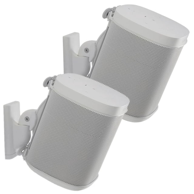 Soportes de Pared Sanus WSWM22-W1 Giratorios para Sonos ONE Play:1 y Play:3 132 Grados de Giro Blanco