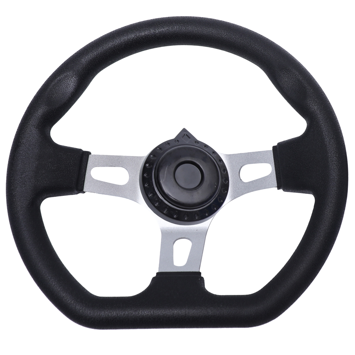 270mm Modification Steering Wheel PU Replacement Steering Wheel for Dune Buggy Gokart (Black