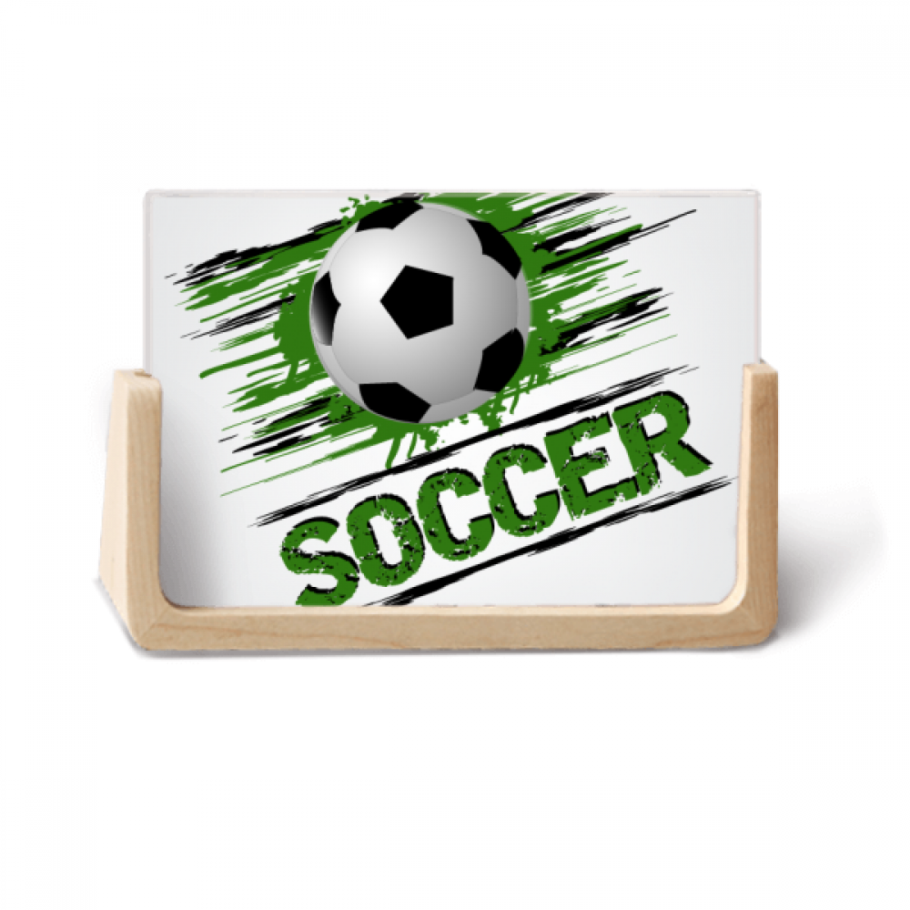 Green Soccer Football Sports Photo Wooden Photo Frame Tabletop Display
