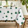 thumbnail image 4 of St. Patrick''s Day Tablecloth 60×120 Inch, Irish Clover Shamrock Green Washable Table Cover for Party Picnic Dinner Decor, 4 of 6