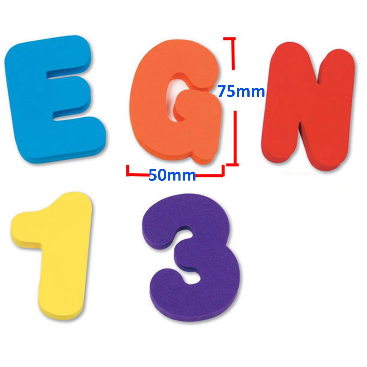 36 Pieces Educational Alphanumeric Letter Bath Puzzle Soft EVA Kids Baby Toys 