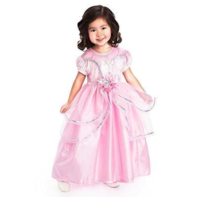 little adventures traditional royal pink princess girls costume - medium (3-5 yrs)