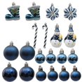 thumbnail image 5 of 20/29 piezas de adornos de bolas navideñas de forma especial de color azul para decoración de fiestas de árboles de Navidad, colgantes de esferas navideñas de Año Nuevo 2024, 5 of 5