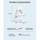 thumbnail image 1 of Universal Black Foldable Desktop Phone Holder Stand Portable Tablet Mobile, 1 of 4